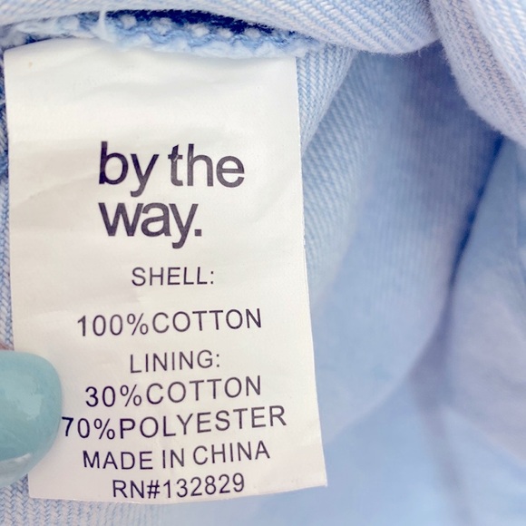 by the way. Kensington Denim Faux Wrap mini Skirt, Size XS - Picture 9 of 15